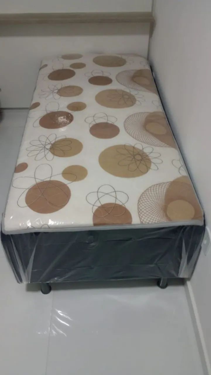 Cama box Solteiro Espuma - Foto 2