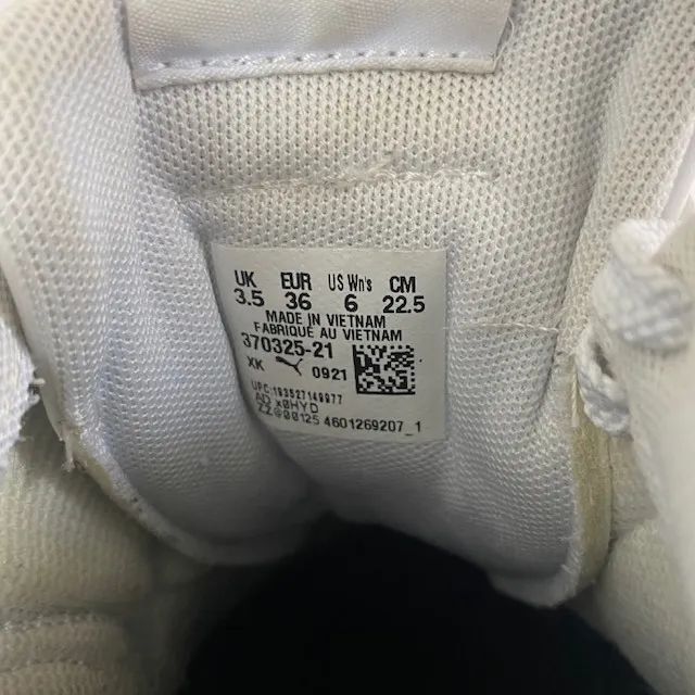 Tênis Puma Carina Branco Couro Soft Foam Tamanho 33-34 - Foto 5