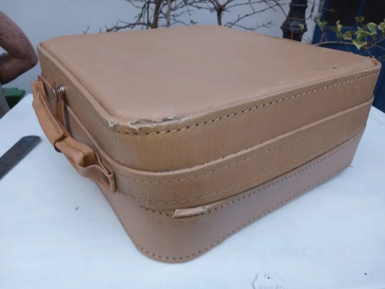 Maleta Vintage Bege - Foto 4