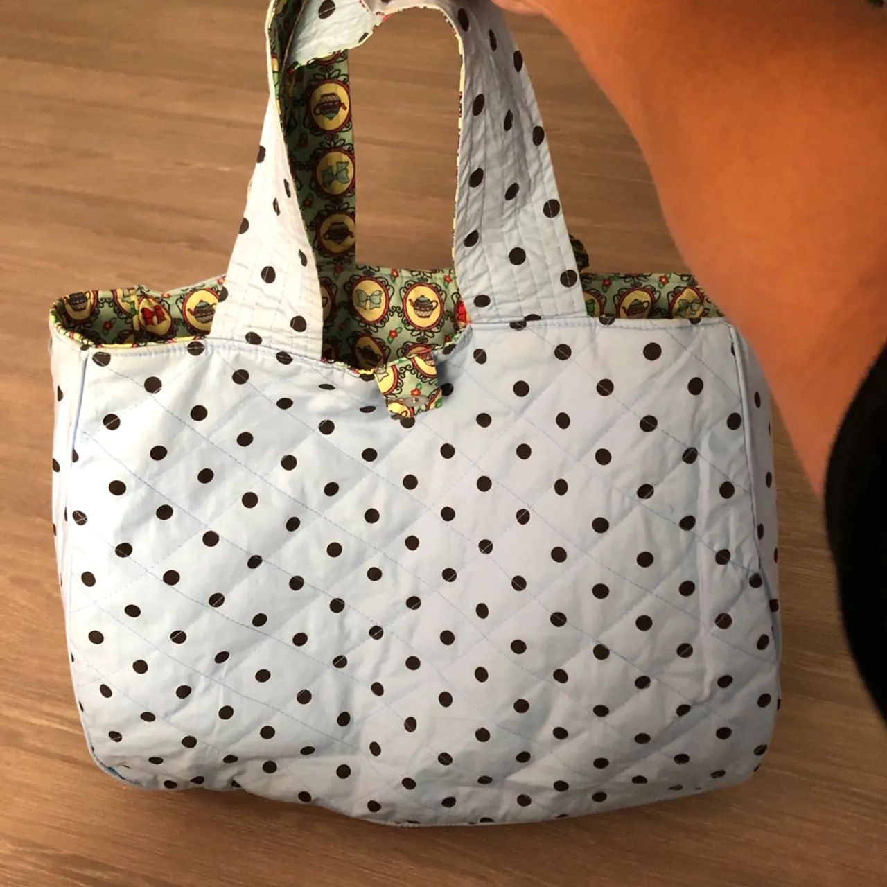 BOLSA DUPLA FACE DE TECIDO G - Foto 4