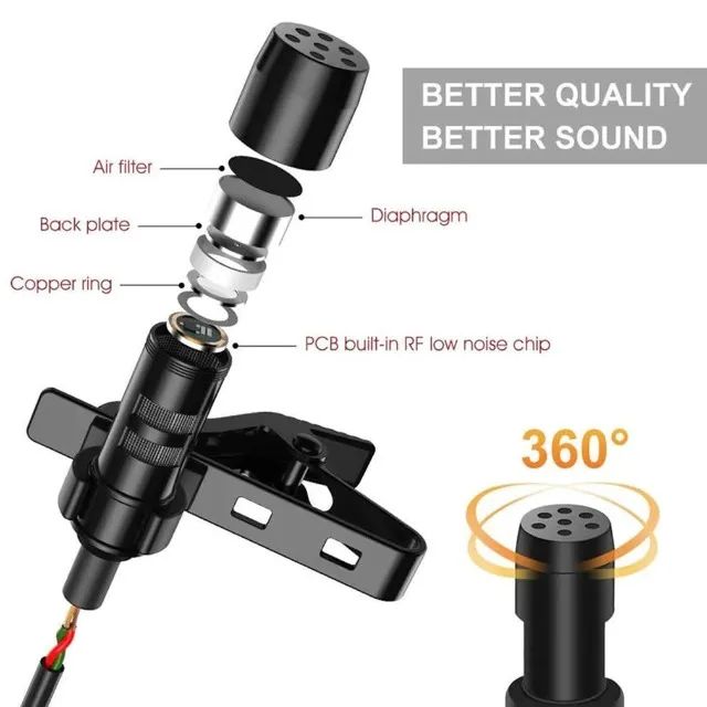 Microfone de Lapela para Videos do Youtube - Foto 5