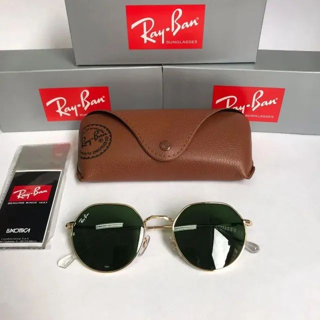 Óculos de sol ray-ban jack classic g-15 lentes de cristal - Foto 2