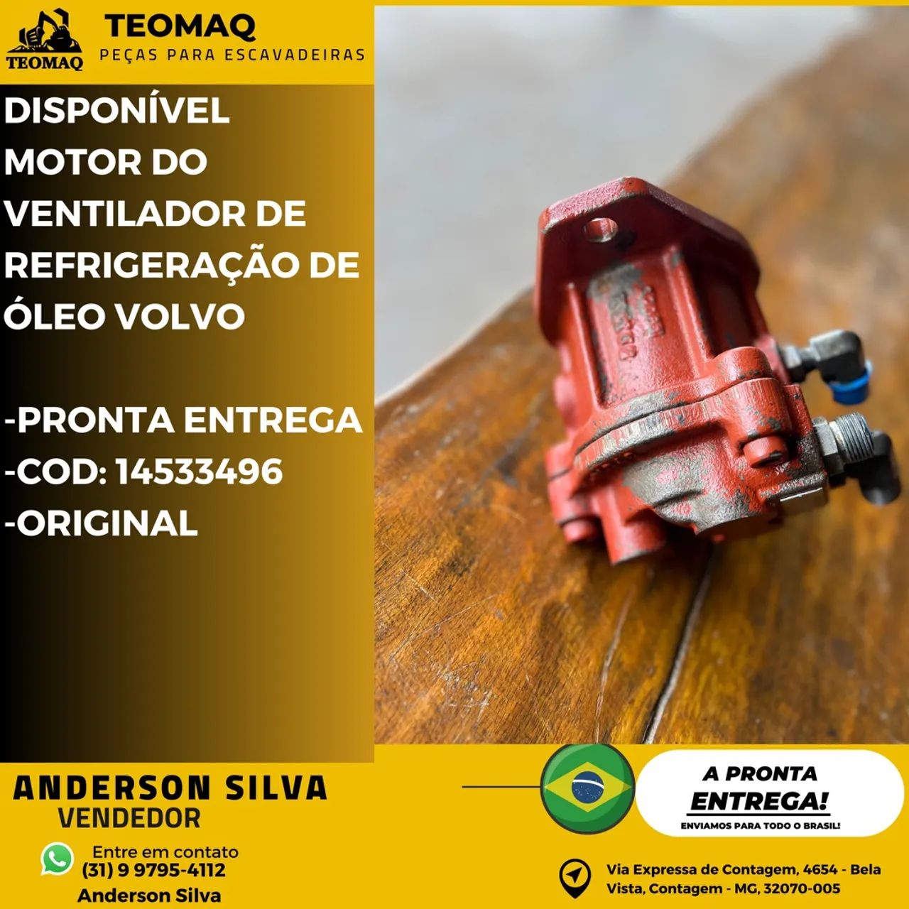 MOTOR VENTILADOR DA VOLVO 