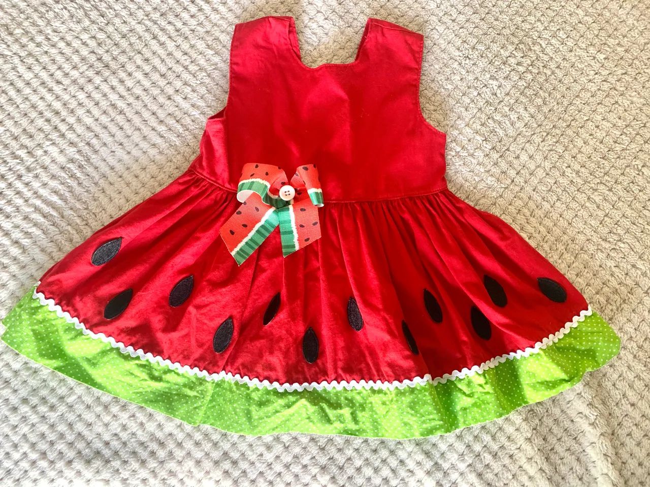 Vestido ano Magali (melancia) Roupas para Bebês Boa Vista