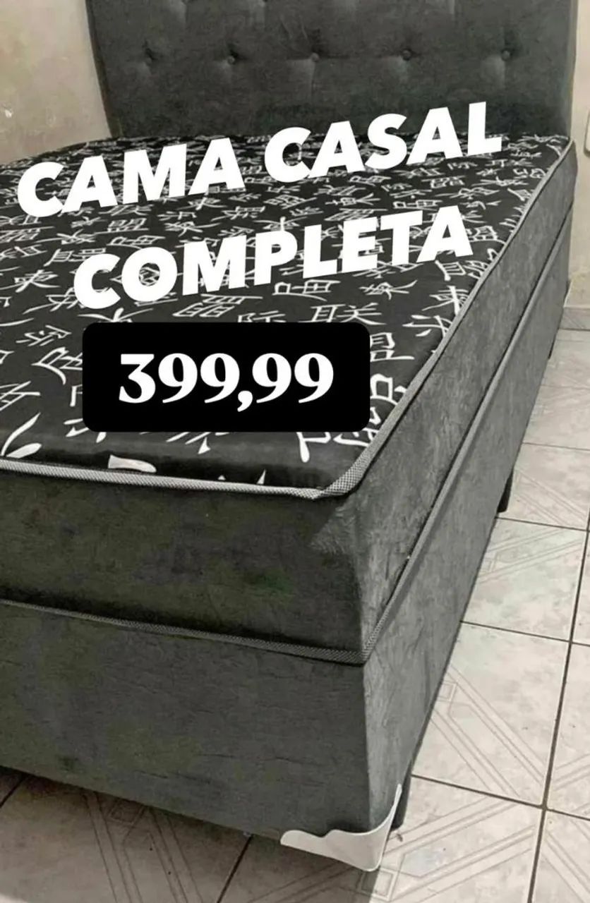 Base de cama box padrão com cabeceira64375104583810120