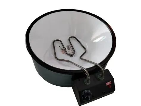Fritadeira Elétrica Tacho Esmaltado Equipe Inox 8L 220V - Foto 3