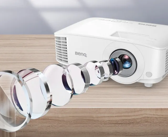 Projetor Branco Bivolt DLP HDMI Lumens Monitor Full HD Benq Novo