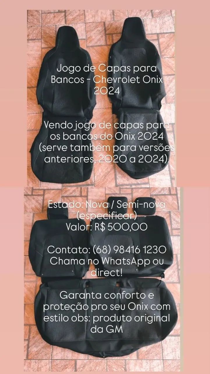 Jogo de Capas para o Onix original  - Foto 3