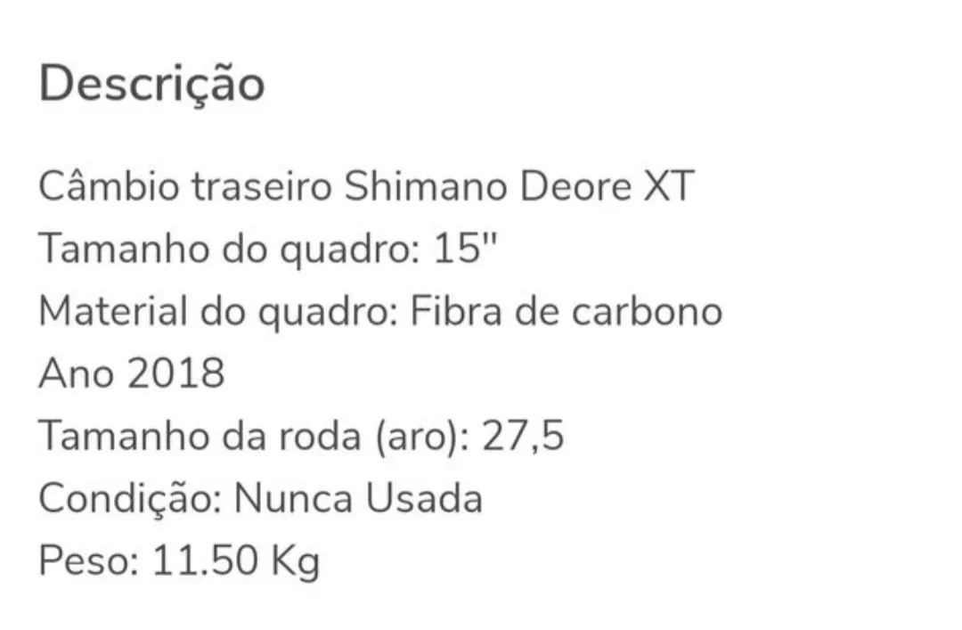 Bicicleta Aro 27,5 - Shimano Deore XT