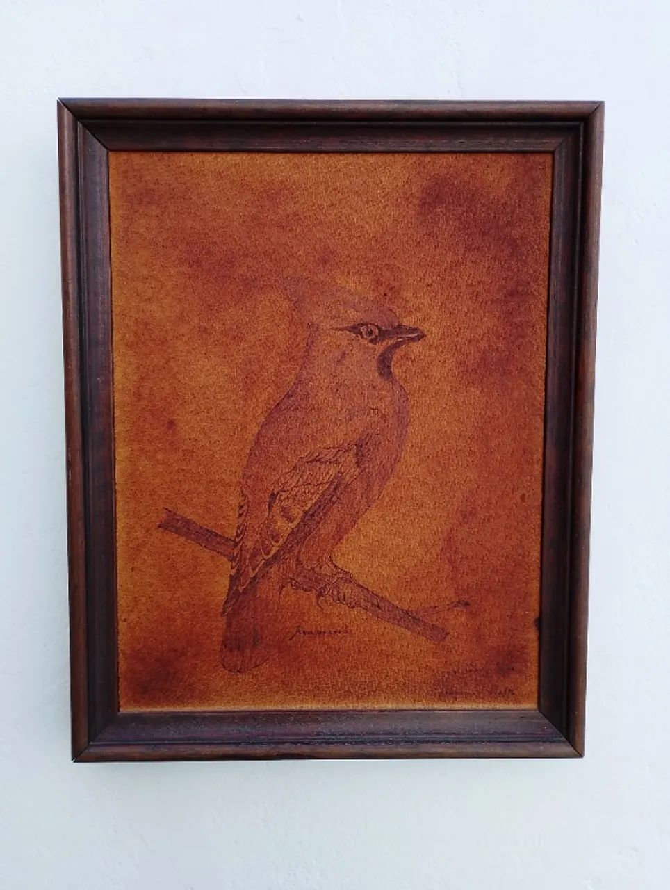 Quadros de Pirogravura em couro - Foto 2