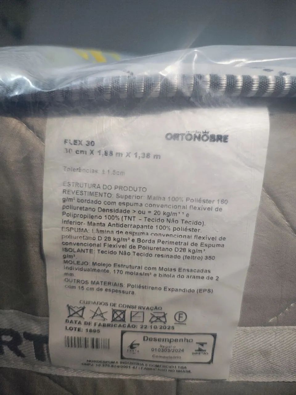Conjunto Flex da ortonobre , cama box de casal com molas ensacada o lindo lançamento   - Foto 2