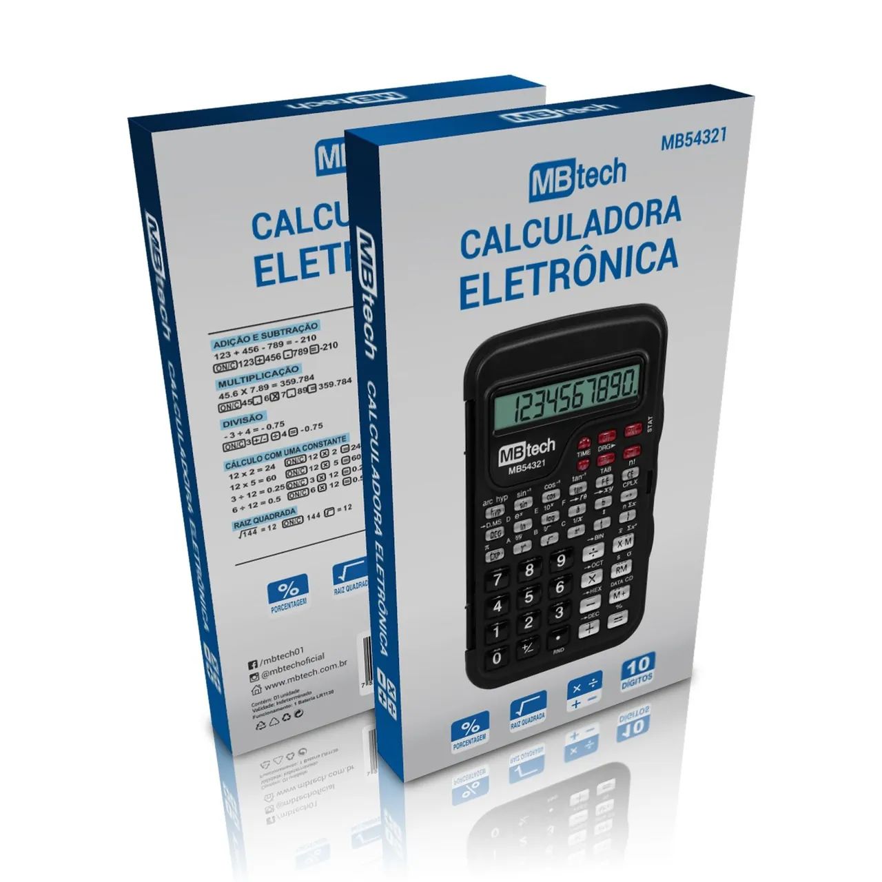 Calculadora Científica MBtech 10 Dígitos - MB54321