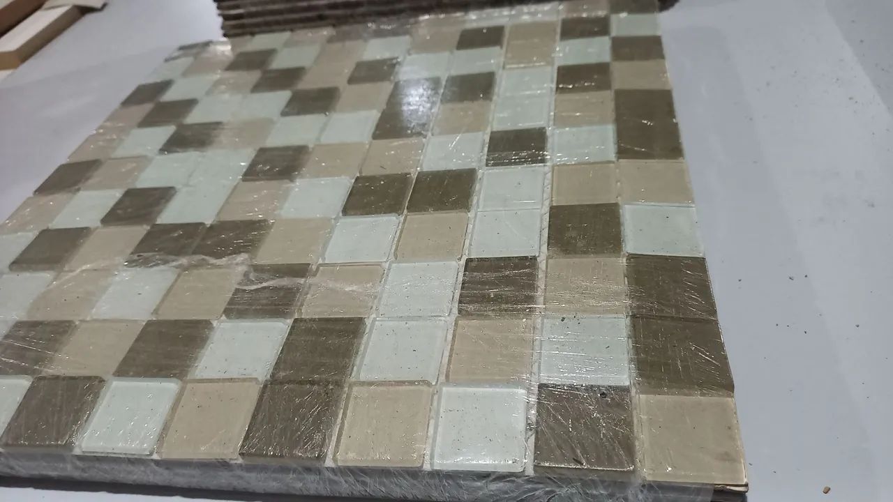 Pastilha de vidro mosaico 30 X 30 lote de 4 placas