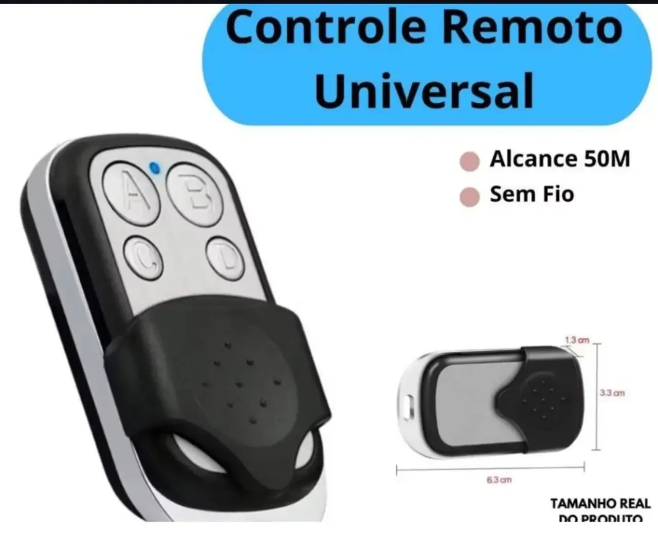 Controle Remoto Copiador / Clonador p/ Portão e Alarme Residencial - Foto 2