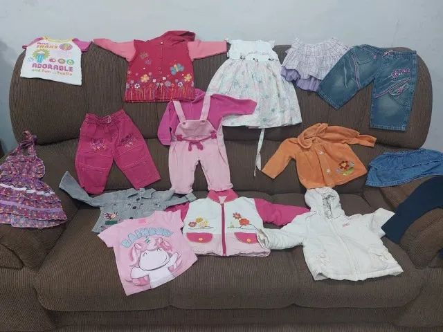 Lote Menina 15 peças - Tamanho 1 Ano