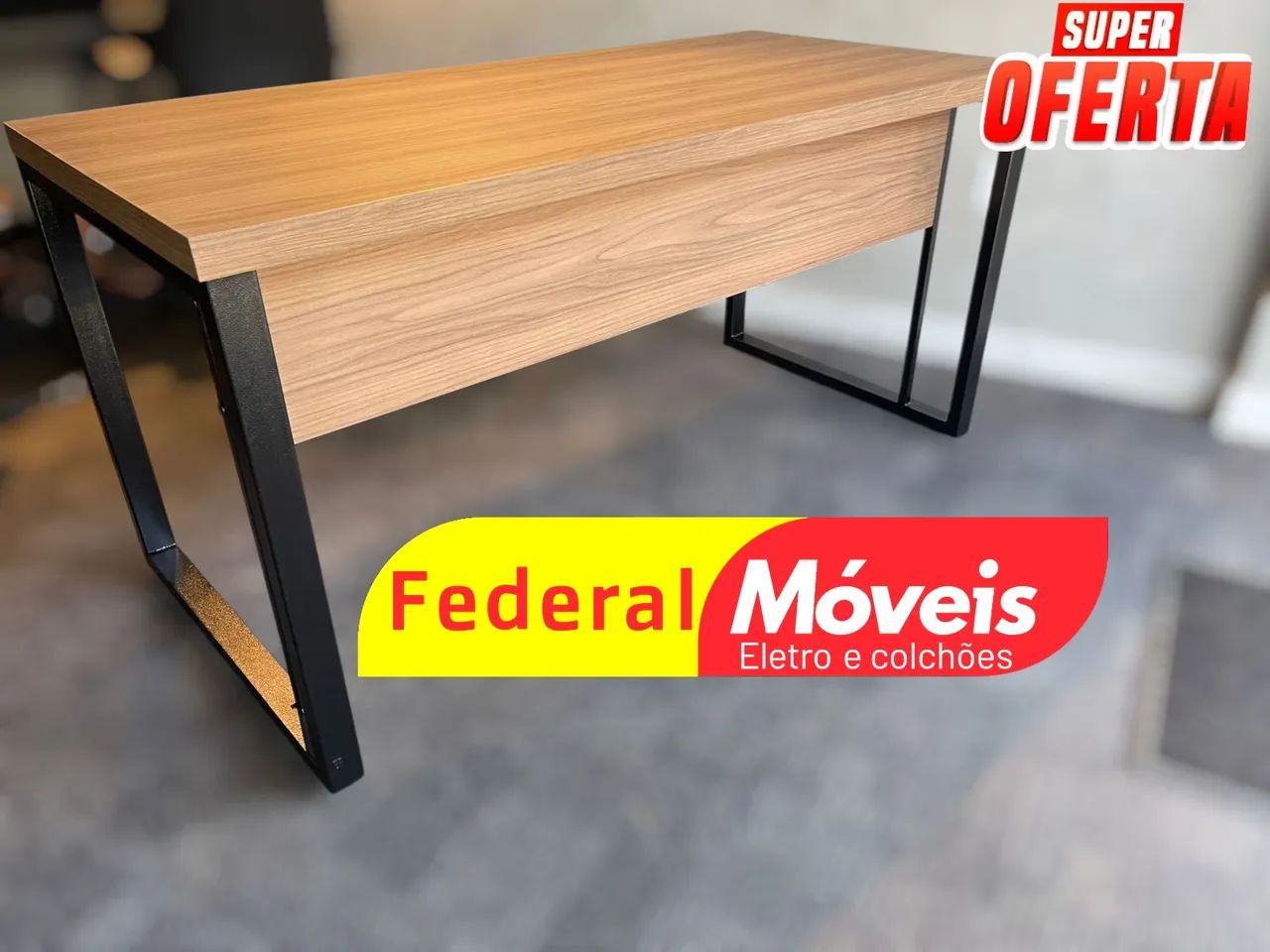 Escrivaninha 1,20x0,60 - NOVA - Prática e resistente para escritório ou home office - Foto 2