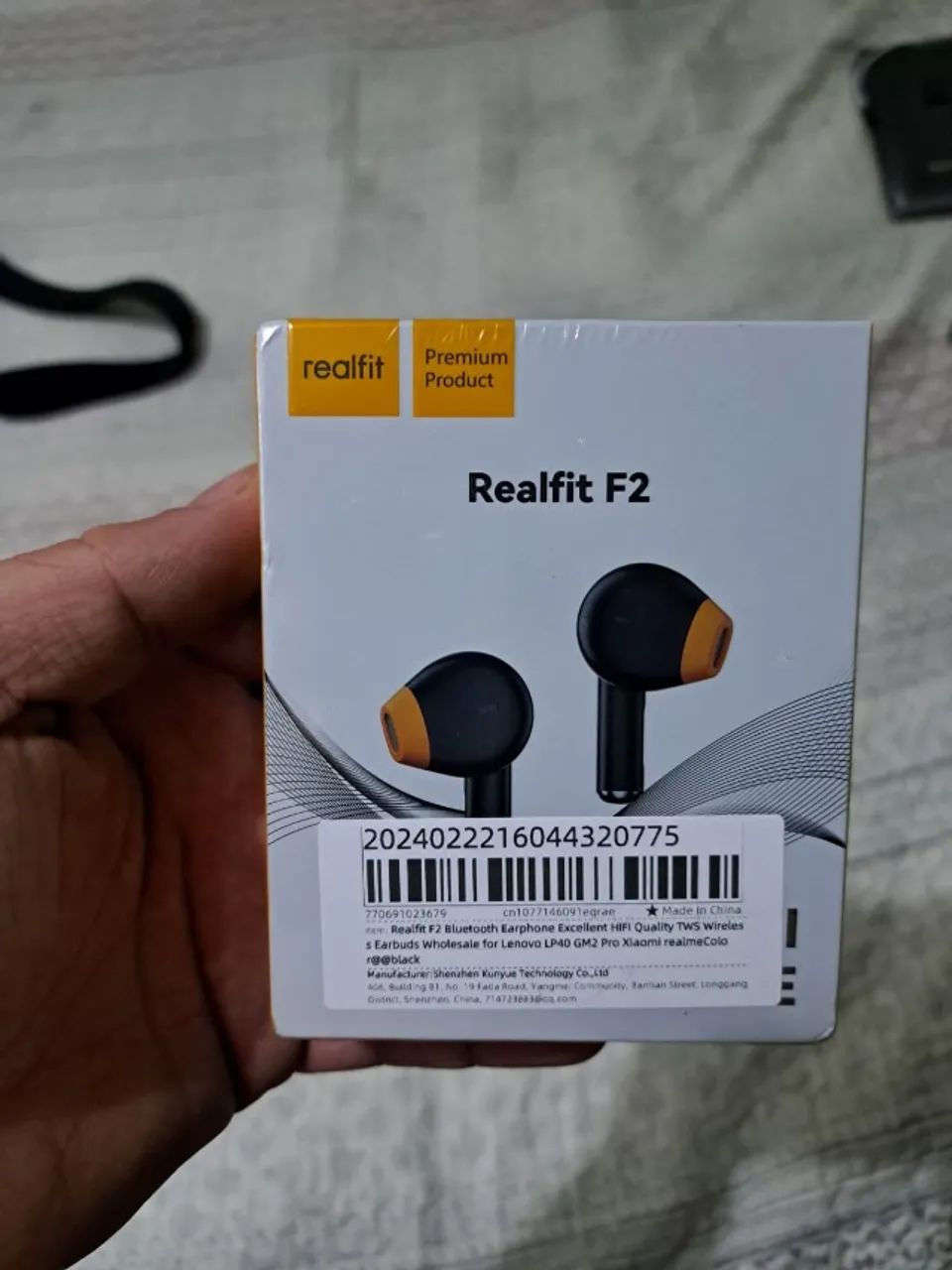Fone de ouvido Bluetooth Realfit F2 Tws (NOVO)