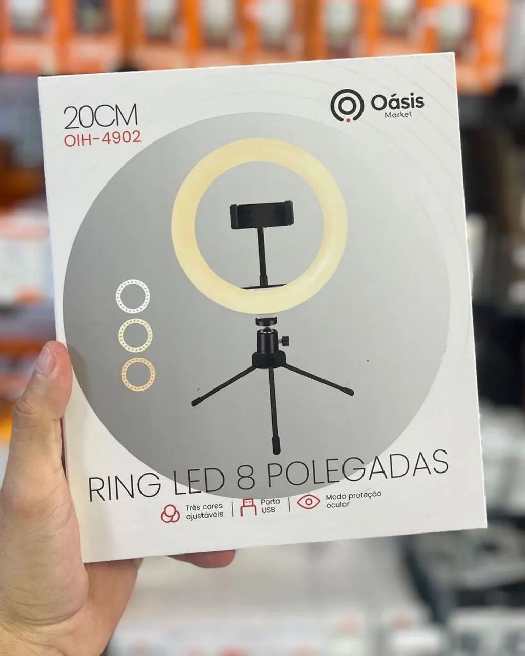 Ring light de mesa 8 polegadas - entrega em slz e região 