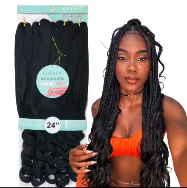 Cabelo Sintético Boho Curl 400gr 60cm - Foto 2