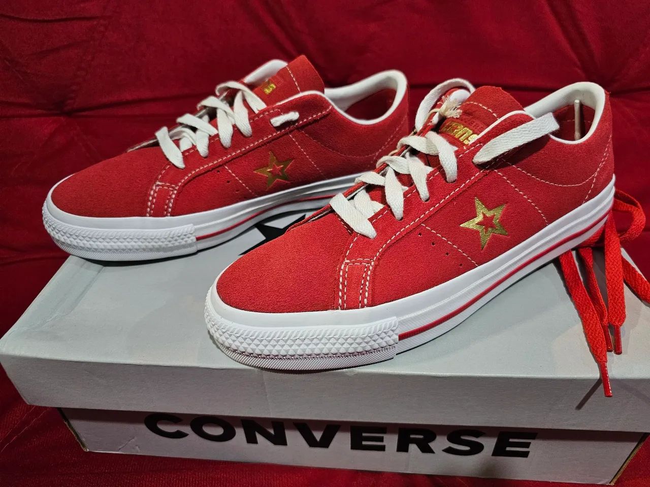 TÊNIS CONVERSE ONE STAR PRO "VARSITY RED - Foto 5