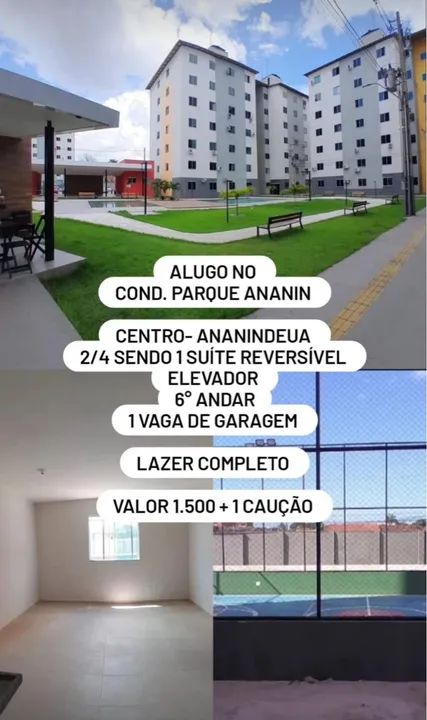 Apartamento no Condomínio parque ananin