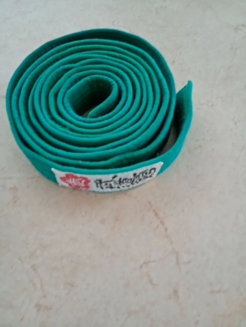 Faixa verde para kimonos 