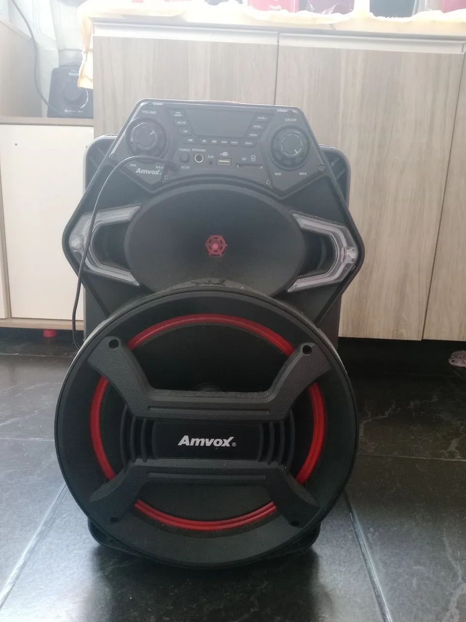 Caixa de Som Amvox Strondo II 550w