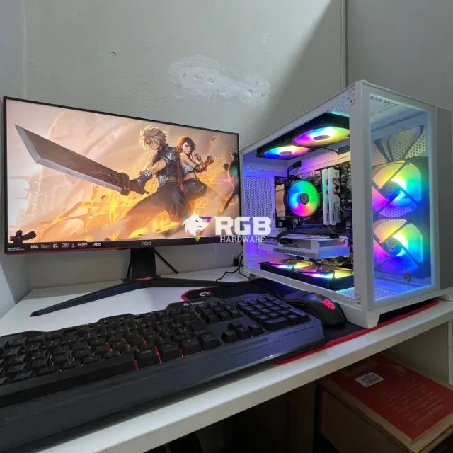 PC Gamer COMPLETO RYZEN 5 + RTX4060 + 1 ano de garantia e em até 12x