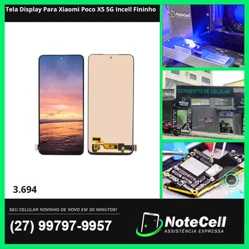 Tela Display Para Xiaomi Poco X5 5G Incell Fininho