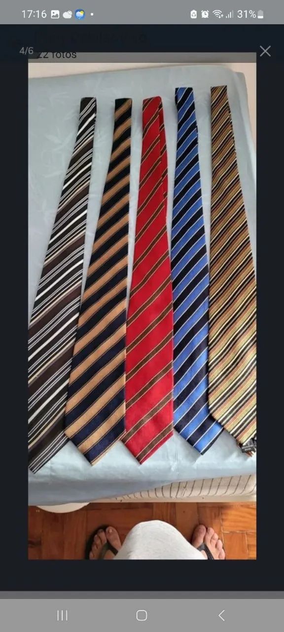 Kit de Gravatas Elegantes e Variadas - Foto 4
