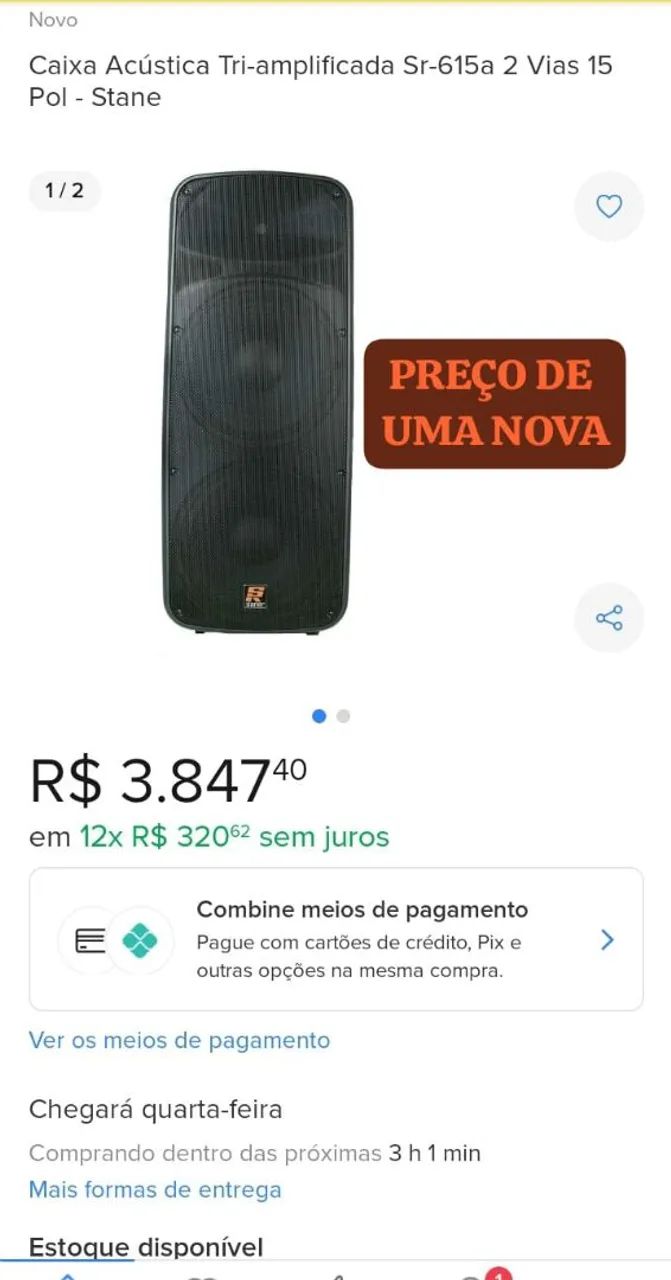 SR615 Som profissional (utilizada duas vezes só) - Foto 3