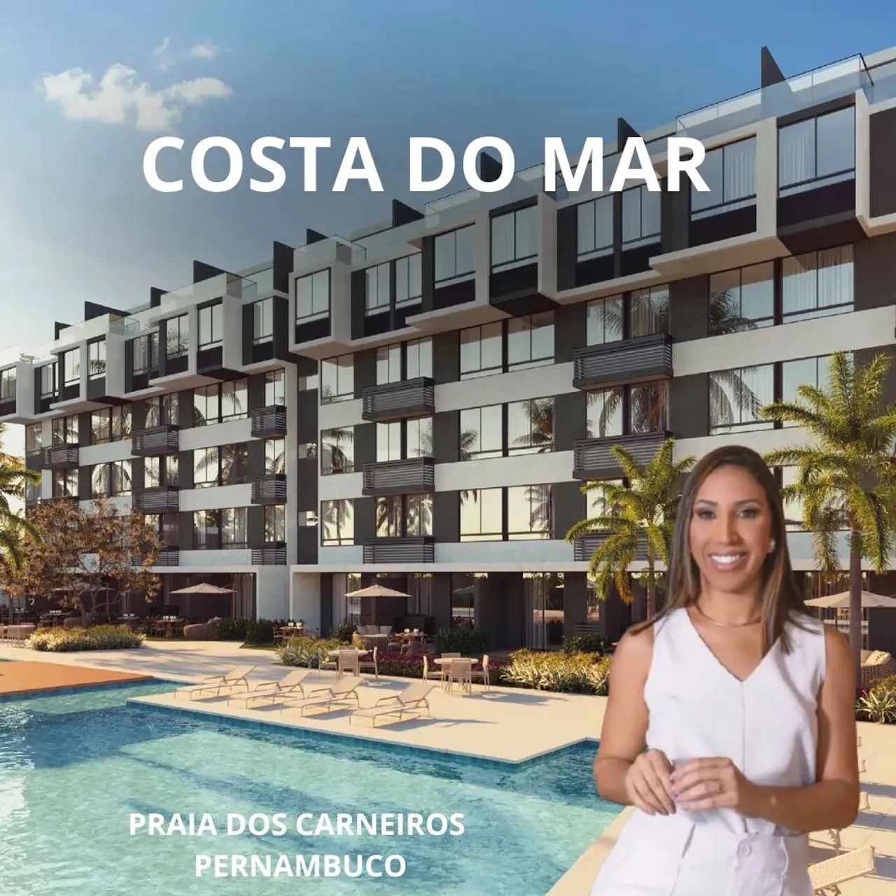 Apartamentos à Venda no Costa do Mar  Praia dos Carneiros, PE!