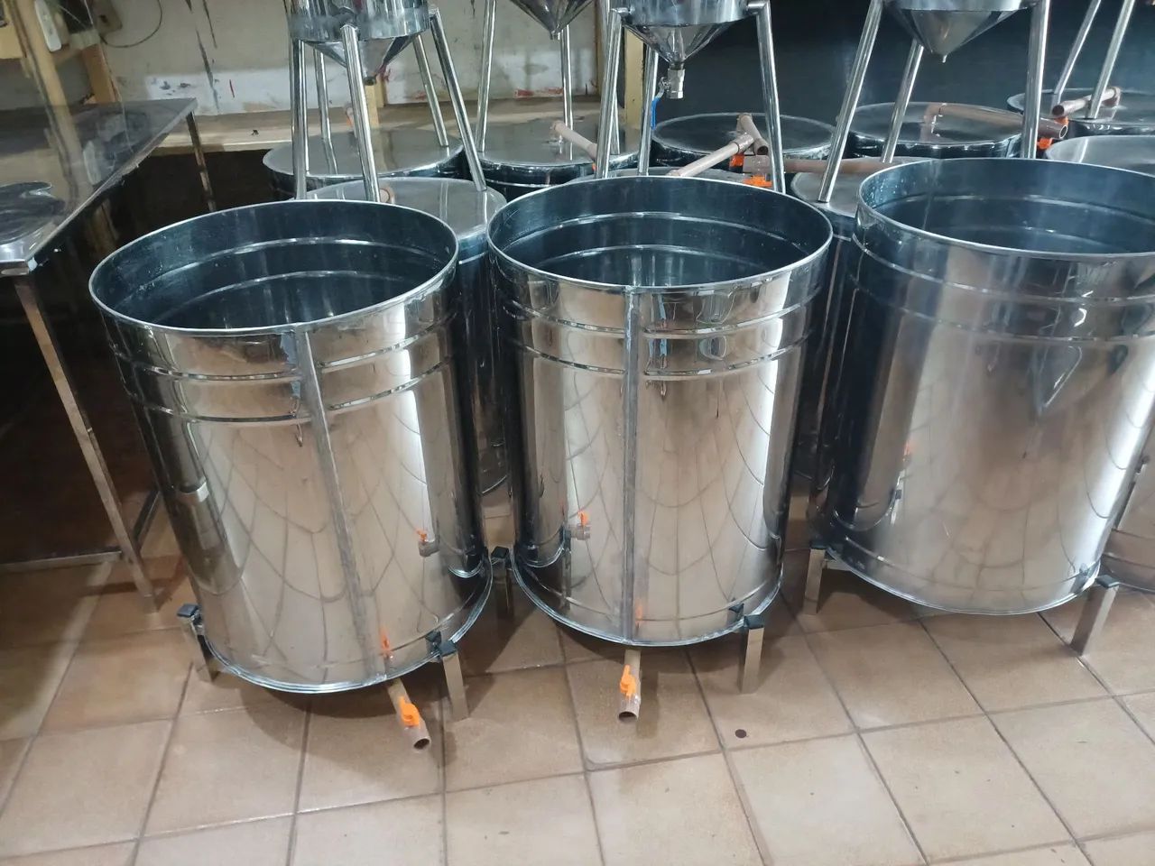 Tanques de aço inox para comércio