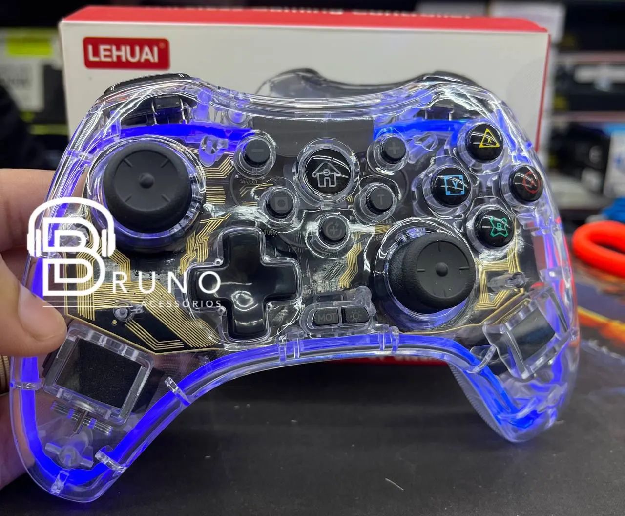 Controle de Videogame Transparente para Android, PC e PS3 - Foto 4