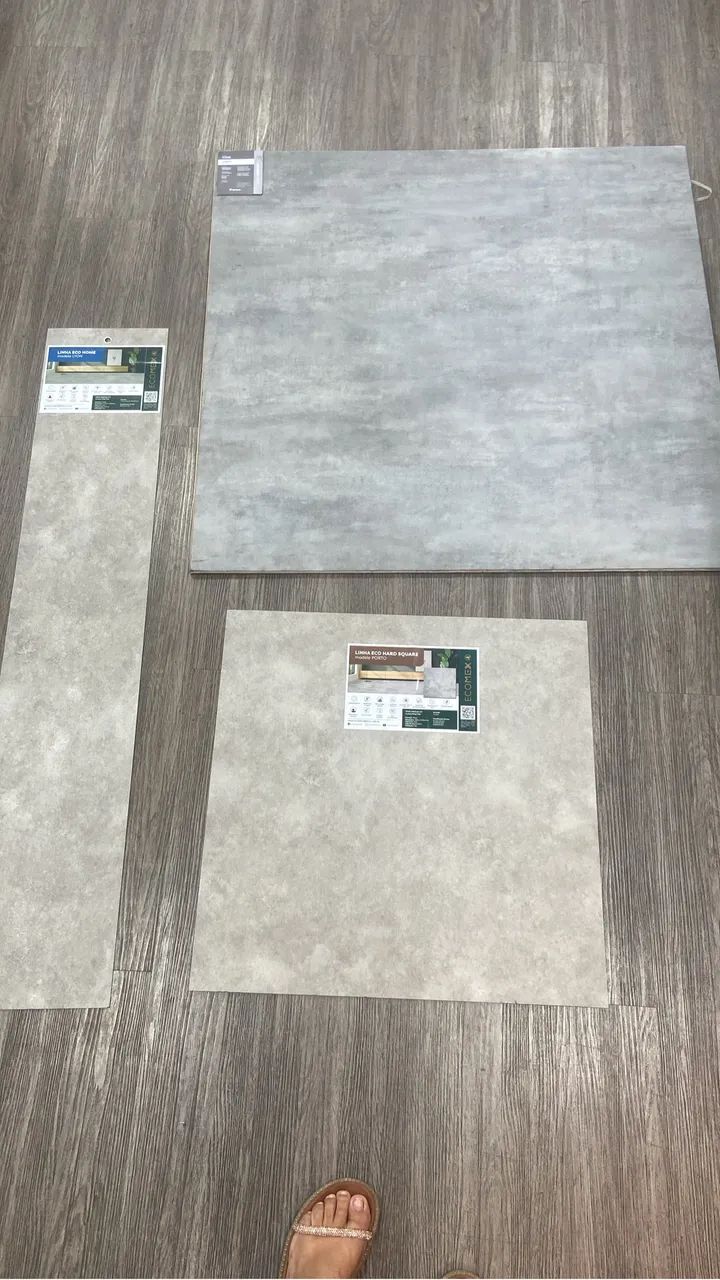 Piso Vinilico Cinza 30 m2