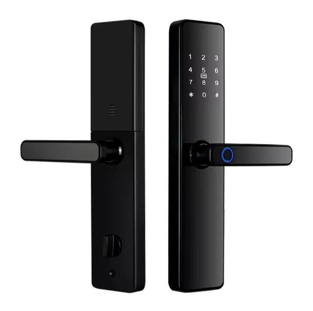 S819 smart lock impressão digital fechadura, senha - Foto 2