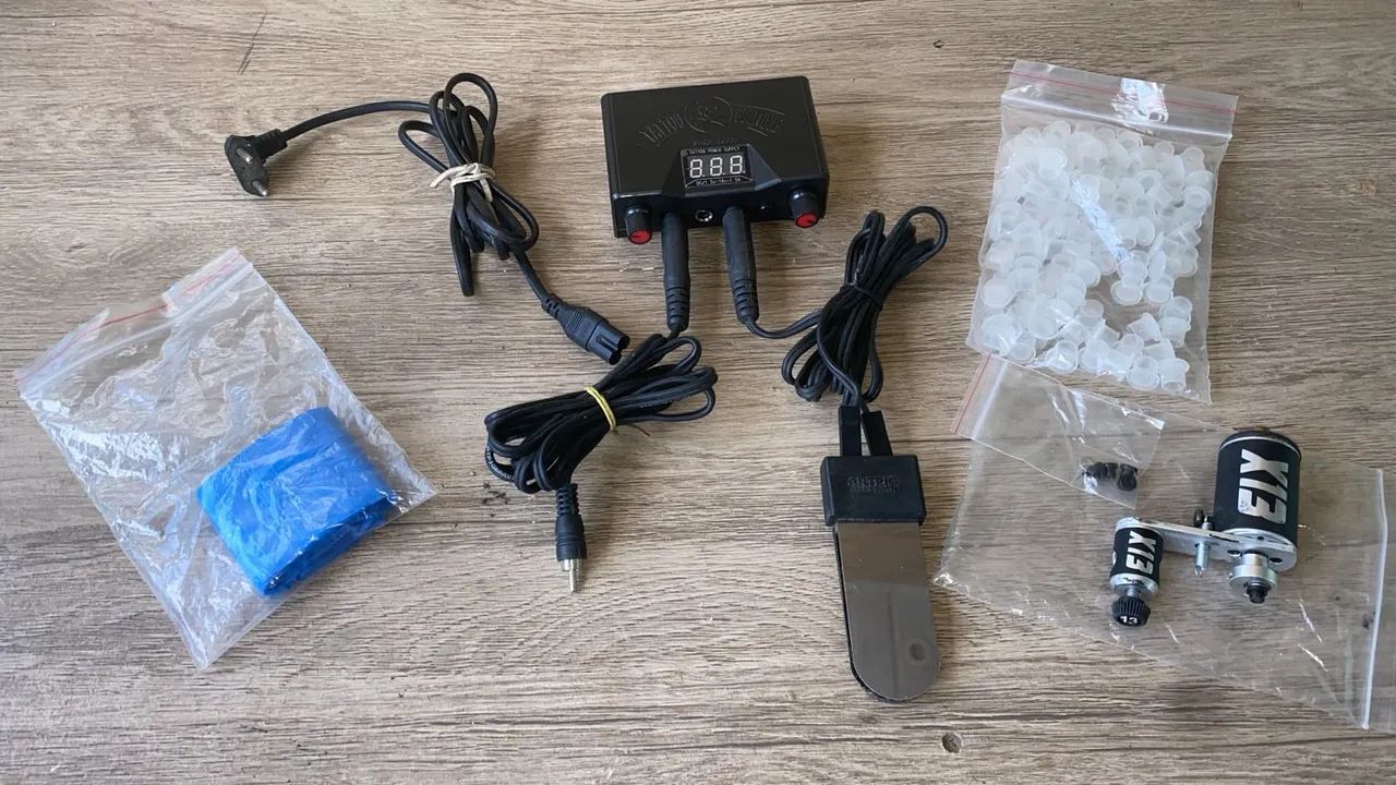 Kit Máquina de Tatuar rotativa X13