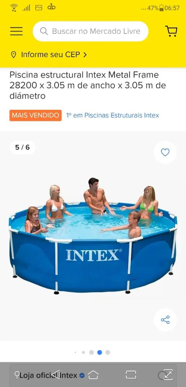 Piscina Intex Metal Frame 28200
