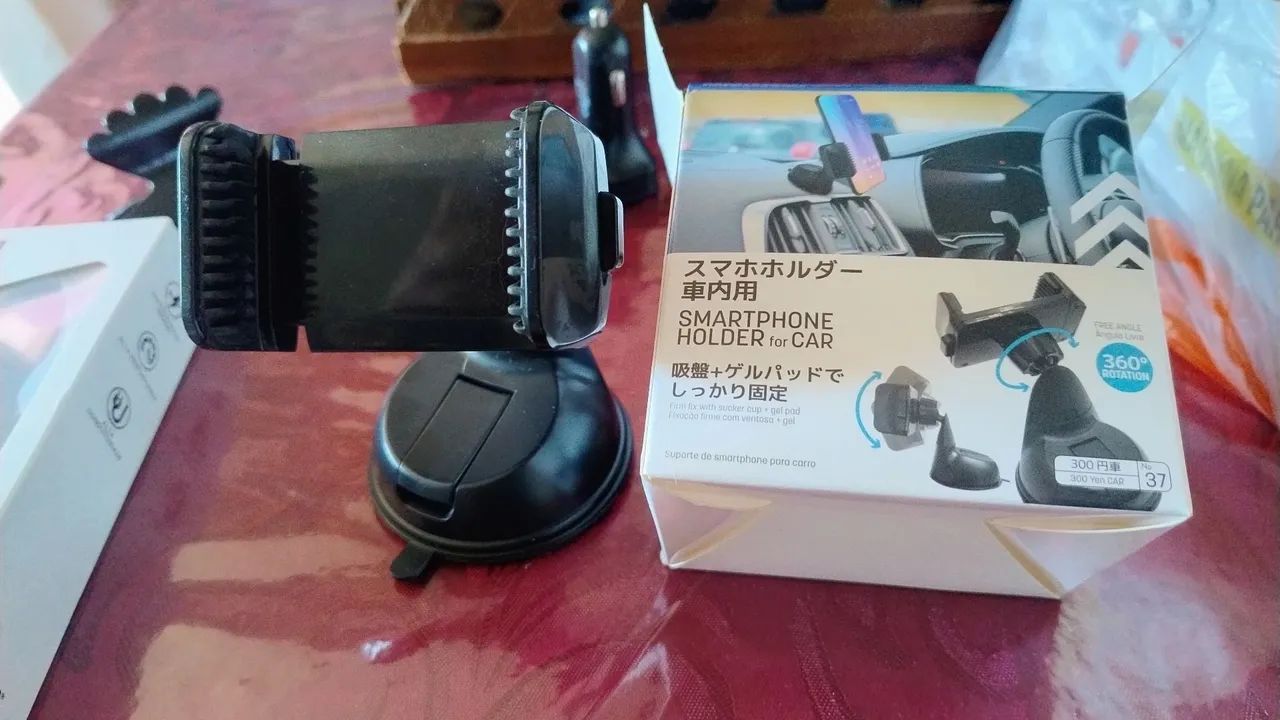 Carregador veicular e suporte para celular  - Foto 2
