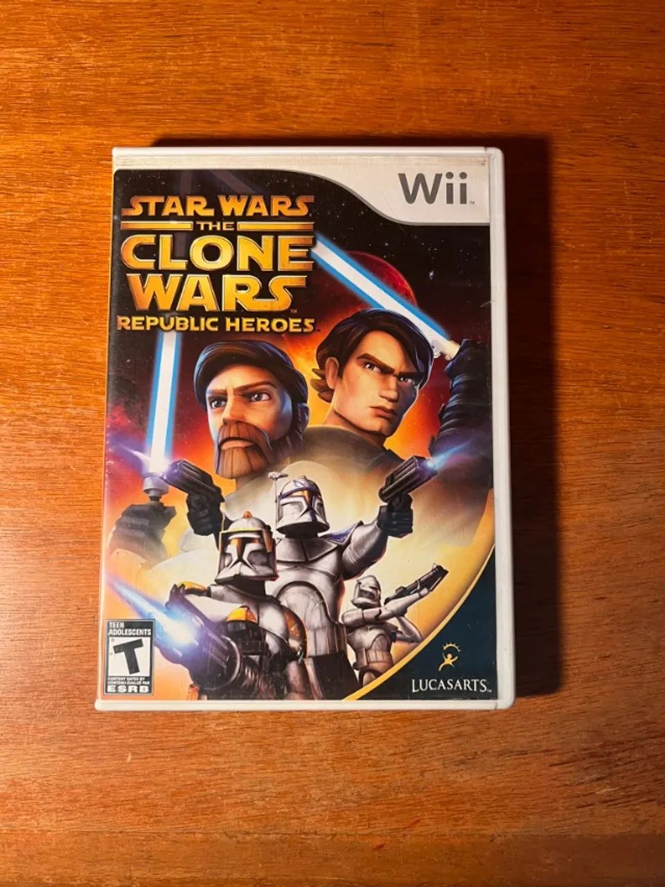 Jogo Star Wars The Clone Wars Republic Heroes (Nintendo Wii) - COM MANUAIS E ENCARTES