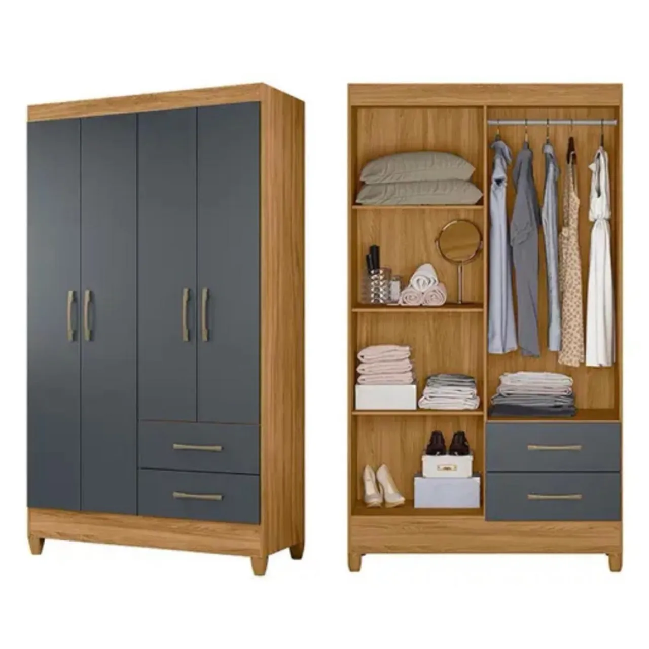 Guarda roupa 4 portas - pronta entrega 
