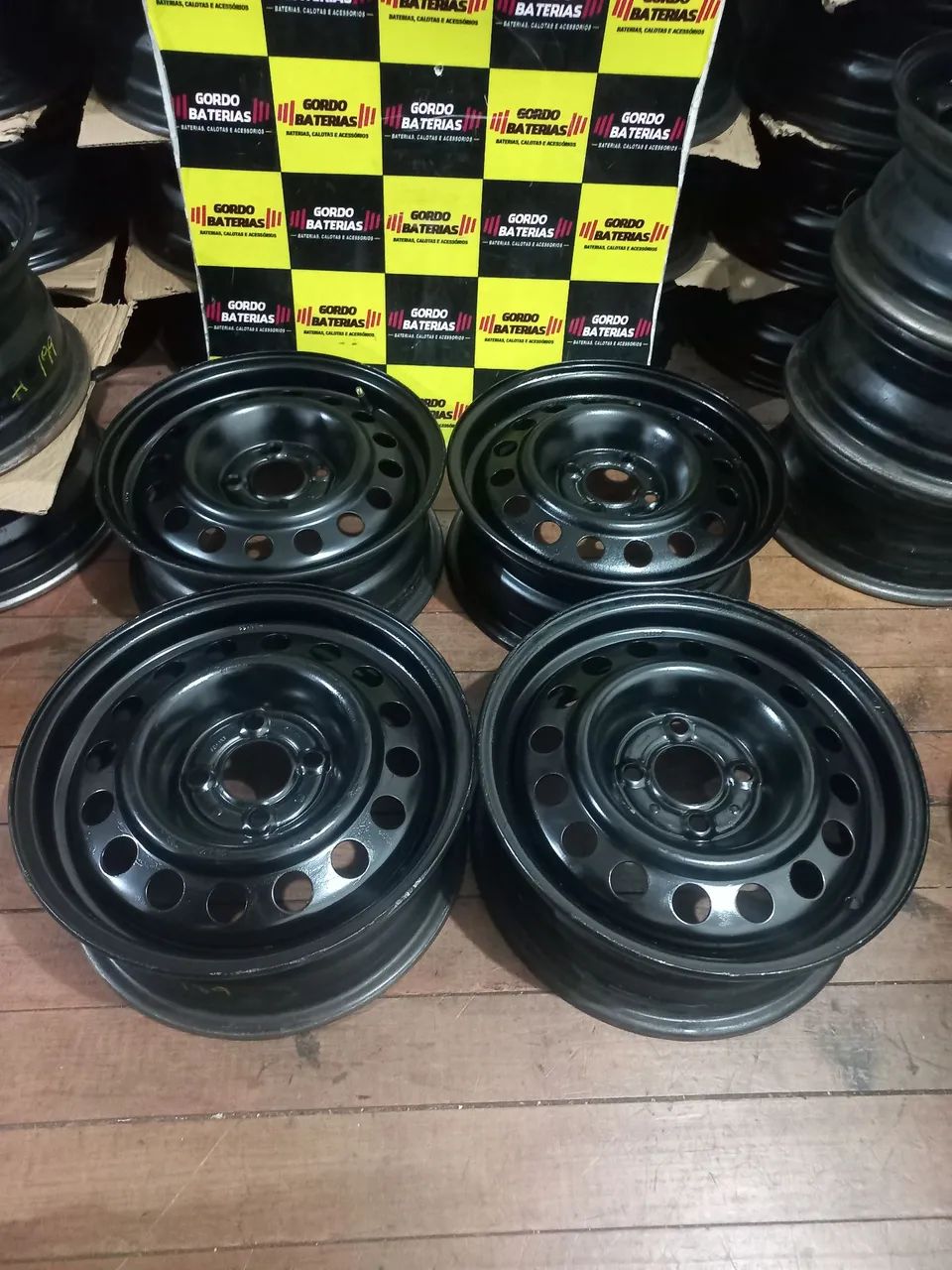 Jogo de roda aro 14 Renault Sandero Logan Clio Kangoo. 4 rodas por R$699,00. Disk entrega  - Foto 2