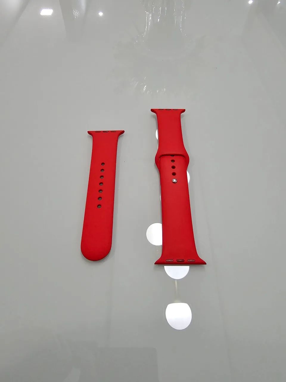 Raridade - Pulseira Original Vermelha Apple Watch 42/44/45mm - Primeira Geração