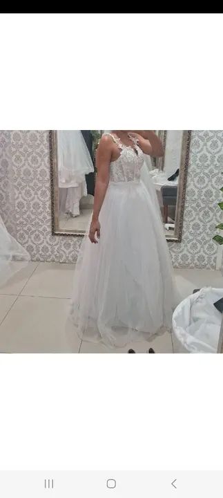 Vestido de noiva corpete e saia  - Foto 3
