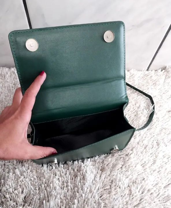 Bolsa de Ombro Verde - Nova - Foto 2