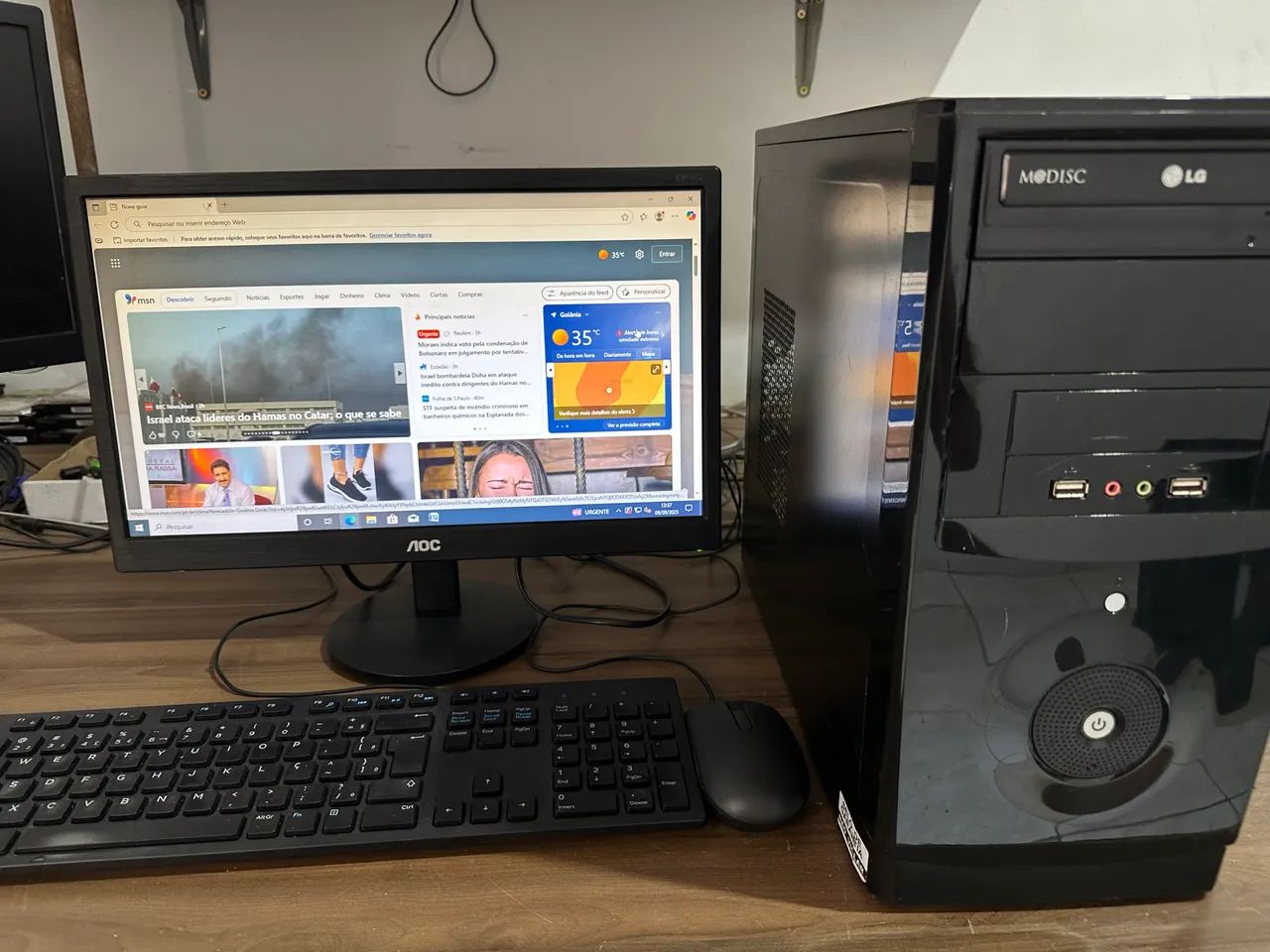 computador i3 terceira com ssd tela 19 loja com garantia 