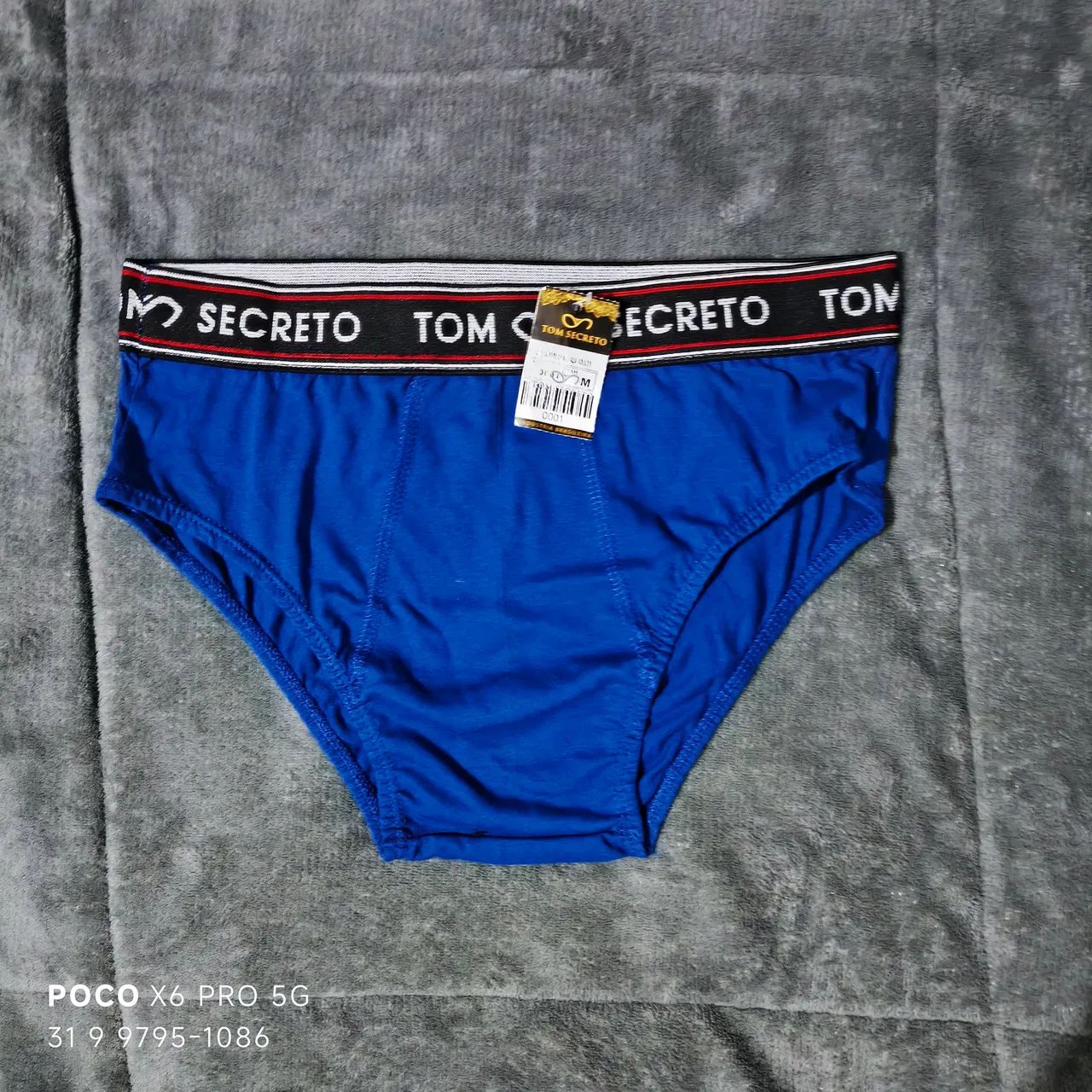 Cueca Boxer AZUL Tom Secreto - Conforto e Estilo - Foto 2