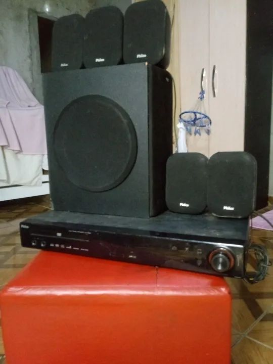 Home theater, veja fotos lavar todos, 100% funcionando - Foto 2
