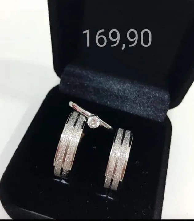 Par alianças 6mm  modelo diamantado brilho 