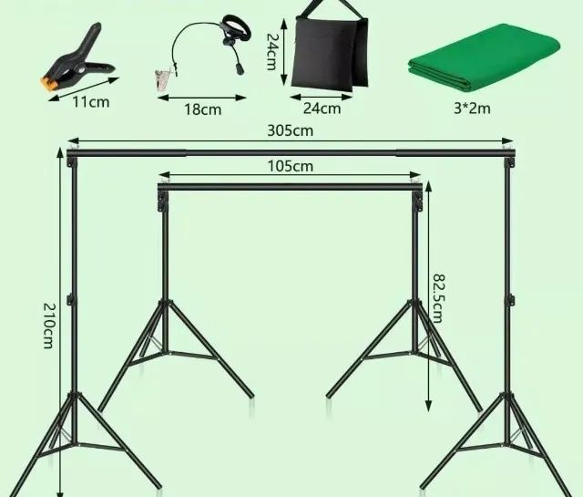 Fundo infinito chroma key verde - Foto 2